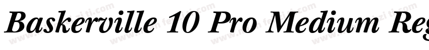 Baskerville 10 Pro Medium Regular字体转换